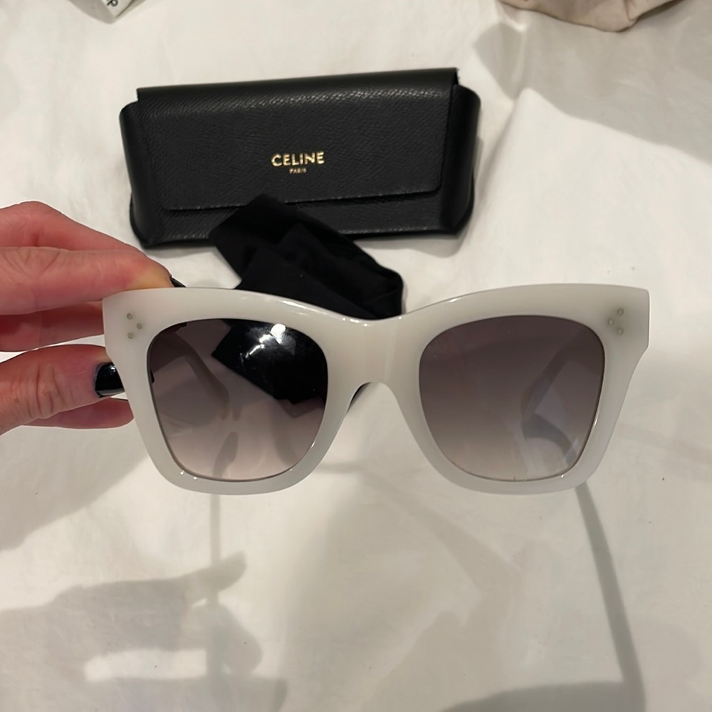 Celine White Sunglasses